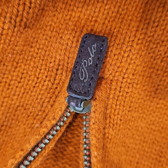 Polo Ralph Lauren half zip Orange Medium color discontinued/sold out. - Picture 10 of 10